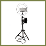 The "Essential Series" 10"/26cm Ring Light with Tripod and 2 Phone Clips