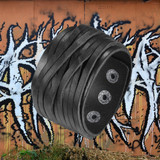 Wide Snap Button Leather Bracelet
