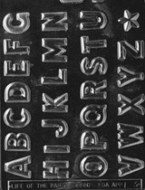 Alphabet Chocolate Mold