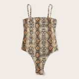 Snake Print Cami Bodysuit