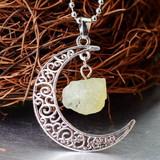 Z-Crescent Moon Crystal Pendant