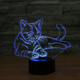 Cat 3D Night Light  LED 7 Colors Table Lamp