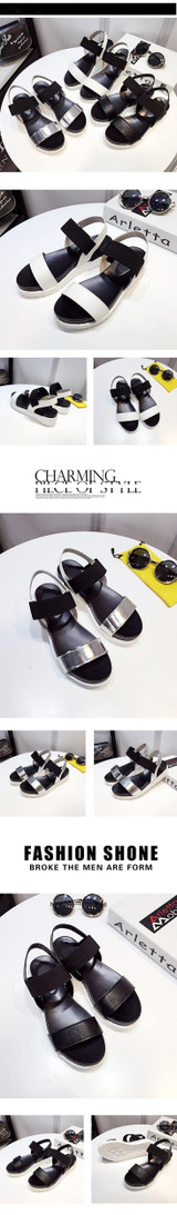 Women's Summer flat peep-toe  Casual sandals