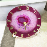 Agate Crystal Clock