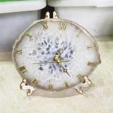 Agate Crystal Clock