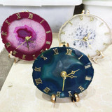 Agate Crystal Clock