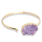 Amethyst Gold Bangle