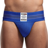 JOCKMAIL Mens thongs and g strings Wide Belt Breathable Elastic Big Bag Sports mens briefs jockstrap gay underwear tanga hombre
