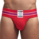 JOCKMAIL Mens thongs and g strings Wide Belt Breathable Elastic Big Bag Sports mens briefs jockstrap gay underwear tanga hombre