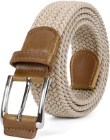 JASGOOD Braided Elastic Belts Mens,Woven Stretch Belt-Causal Belt for Golf Pants Jeans Women/Junior
