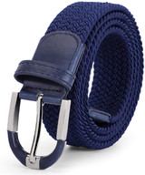 JASGOOD Braided Elastic Belts Mens,Woven Stretch Belt-Causal Belt for Golf Pants Jeans Women/Junior