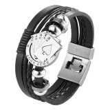 Men's Handmade Retro Woven Charm Leather Bracelet Men's Handmade Retro Woven Charm Leather Bracelet