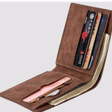 Men's Leather Wallet With Coin Bag