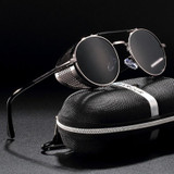 Steampunk Round Sunglasses Retro