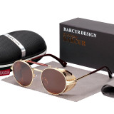 Steampunk Round Sunglasses Retro
