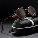 Steampunk Round Sunglasses Retro