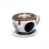 Luxyglo Snowflake Latte Coffee Charm