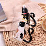 Bubbles Cat Glass Coffee Mug