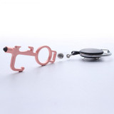 Contactless Protective Multi-Function Tool with Stretchable Carabiner Or Keychain