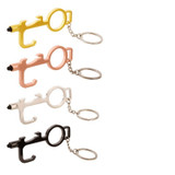 Contactless Protective Multi-Function Tool with Stretchable Carabiner Or Keychain