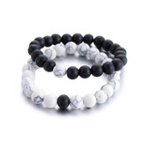 Natural Stone Couple Bracelet