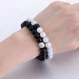 Natural Stone Couple Bracelet