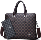 Men's Microfiber Business Briefcase -  Messenger Bag