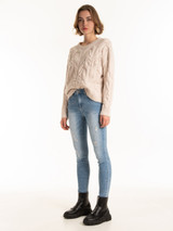 Cable-knit  sweater pullover