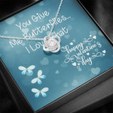You Give Me Butterflies | Love Knot Necklace