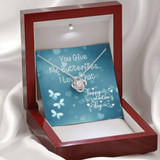 You Give Me Butterflies | Love Knot Necklace