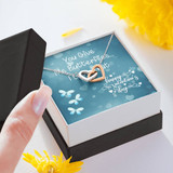 You Give Me Butterflies | Two Heart Necklace