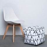 Butterfly Black & Yellow Ottoman