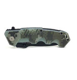 Black stainless steel folding knife survival, hunting, bushcraft