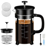 French Press Coffee Maker (8 cups, 34 oz), Stainless Steel Coffee Press
