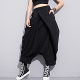 Elastic Waist Fold Trousers
