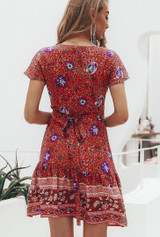 Bohemian Print Mini Dress