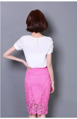 Elegant Floral Lace Skirt