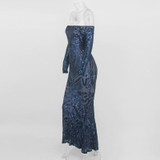 Flawless Sequin Evening Dress