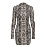 Sexy Bodycon Snake Dress