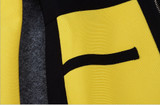 Autumn Yellow & Black Bandage Dress