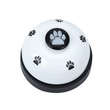 Cute Pets Feeder Call Bell Dog Ball-Shape Paws Printed Meal Feeding Educational Toy Puppy Interactive Training Tool Supply