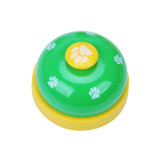 Cute Pets Feeder Call Bell Dog Ball-Shape Paws Printed Meal Feeding Educational Toy Puppy Interactive Training Tool Supply
