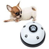 Cute Pets Feeder Call Bell Dog Ball-Shape Paws Printed Meal Feeding Educational Toy Puppy Interactive Training Tool Supply