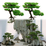 Aquarium Decoration Plastic Artificial Water Plant Pine Tree Bonsai Fish Tank Aquarium Aquatic Landscape Aquarium Accessories