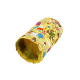 Sqinans Small Animal Hamster Toy Tunnel 2 Designs Cartoon Print Guinea pig Rabbit Nest Bed Pet Tube Bed For Squirrel Hedgehog