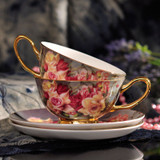 Tea Cup- Retro British Afternoon Tea Cup and saucer