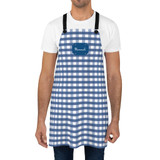 Blue Gingham Personalized Apron