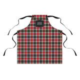 Red and Black Plaid Personalized Apron