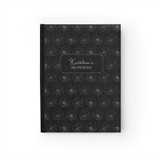 Flower Pattern Personalized Recipe Journal - Ruled Line