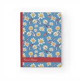 Koi Fish and Flower Personalized Recipe Journal - Ruled Line